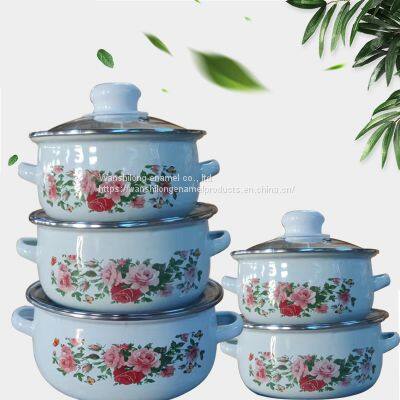 ENAMEL CASSEROLE SET GLASS ENAMEL CASSEROLE SET photo-3