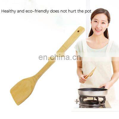 100% Organic Non-stick Pot Cooking Tools Kitchen Wooden Bamboo Spatula Set photo-3