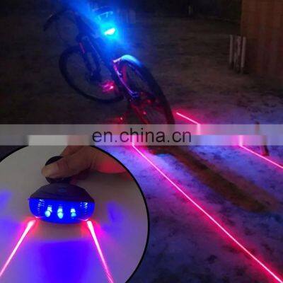 Waterproof Bicycle Cycling Lights Taillights LED Laser Safety Warning Bicycle Tail Bicycle Accessories Light