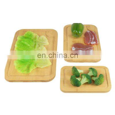 Durable Attractive Chopping Meats Slicing Vegetables Bamboo Cutting Board Set photo-4