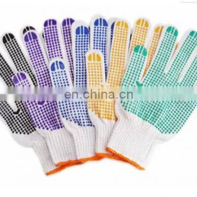 Point Plastic Protective Gloves Thickened Work Labour Gloves
