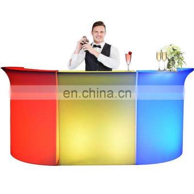 events party nightclub entertainment rental commercial illuminated glow led bar table counter furniture