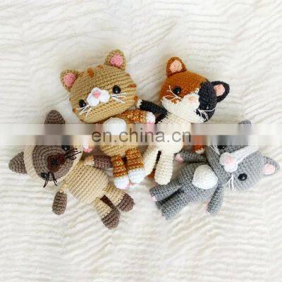 Hot Sale Crochet Kitty Cat Patterns Kid's Toy  4 Amigurumi Cat  Vietnam Supplier Cheap Wholesale