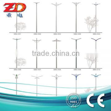 Q235 steel street lighting pole solar street light