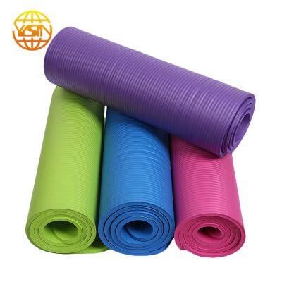 Manufacturer High Quality Supply Custom Non-slip Natural NBR Yoga mats