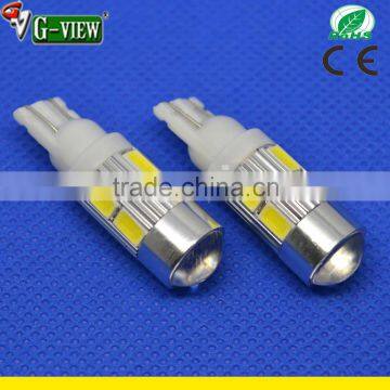 LED auto lighting bulb 5630 LED lamp T10 BA9S 10 led 5630 SMD with lens 12V LED CAR LAMP