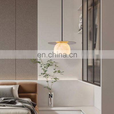 Interior Decorative Dining Room Bedroom Modern Alabaster Chandelier Fancy Lights for Home photo-3