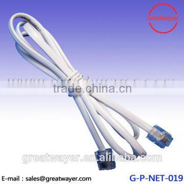 CAT3 White RJ11 flat cable Assembly