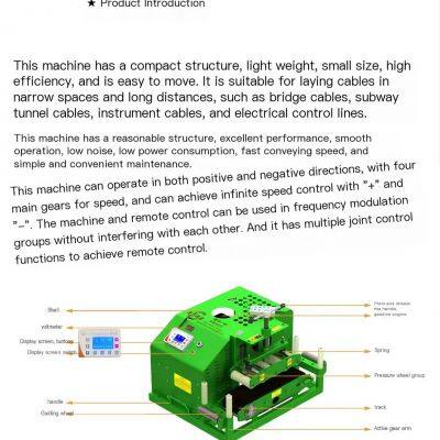 Gasoline Version Cable Conveyor Cable Laying Machine Cable Traction Machine photo-5