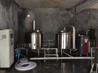 500L 2 Vessel Craft Beer Brewing Equipment Turnkey Microbrewery Systems