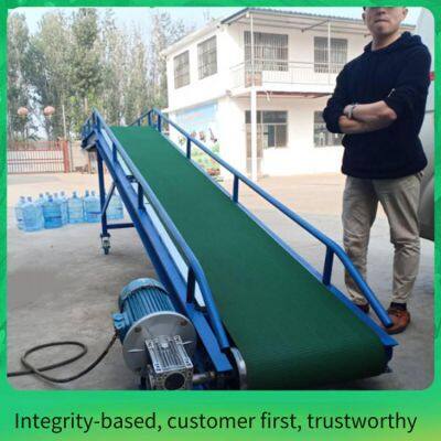 12-meter-long Earthwork Loading Conveyor Belt, Small Belt Conveyor, Mobile Belt Climbing Conveyor photo-2