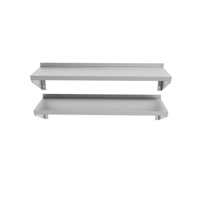 Wall Mounted Storage Hanging Shelf Commercial Kitchen Equipments Stainless Steel With S/S Tube
