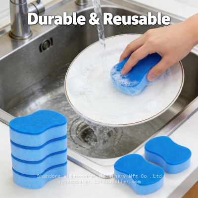 Colored Sponge Kitchen Cleaning Dish Washing Scrub Sponge Pad for the Kitchen Wholesale photo-2