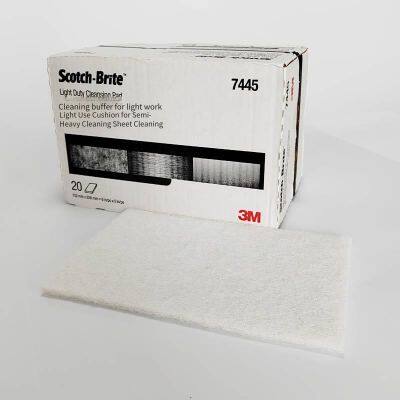 3m 7445 Scotch-brite Pad, White Nylon Sheet, No. 1200 Cleaning Cloth photo-2