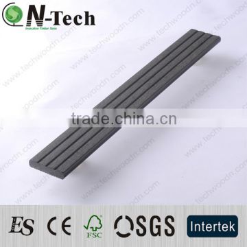 Unique wood and plastic composite decking---start rail