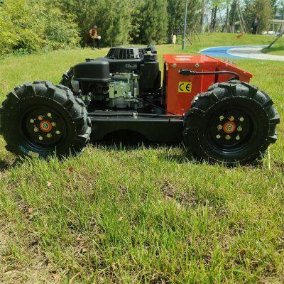 Petrol Cordless 4-Stroke Industrial Grade Self Propelled 20-Inch Cutting Blade Multifunctional RC Grass Cutting Machine photo-2