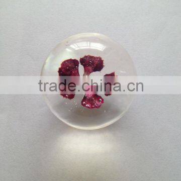 New Design Acrylic Half Ball With Real Ember Embedded for Promotional Gift photo-5