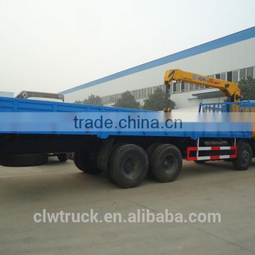 Hot Sale Dongfeng 6x4 truck crane for sale, 10 ton truck with crane