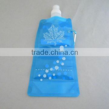 750ml foldable water bottle , food grade PE foldable water bag