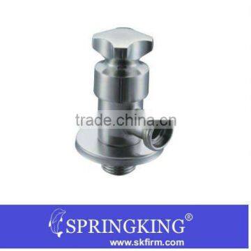 Bathroom Faucet Silver Tone Basin Sink Corner Valve fittings