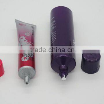 Cosmetic tube for hair product packaging