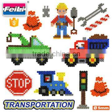 intelligent toys for kids engineering transportation iron beads fuse perler beads