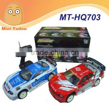 Mini Tudou MT-HQ703 27mHz Remote Control High Speed 50 km/h Drift Toys 1:10 Scale Nitro Rc power Car