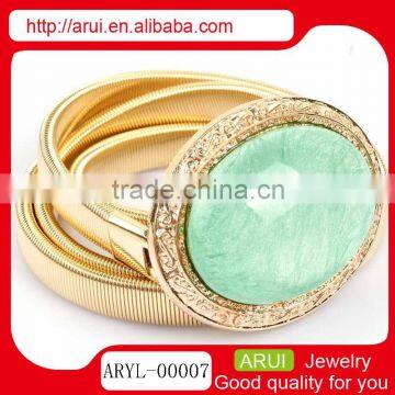 New Design Girls Waist Chain Silver Frame Sexy Blue Stone Waist Chain photo-2