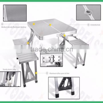 Portable Folding Picnic Table with Umbrella Great for Picnic Tailgates Camping