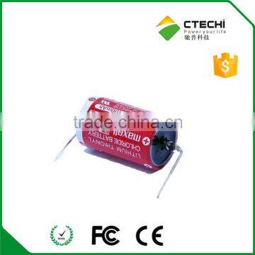 3.6V ER3 1/2AA Maxell brand battery PLC application battery