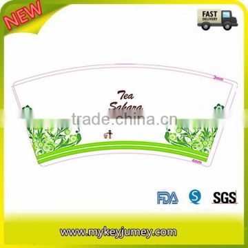 OEM Paper Cup Fan for Coffee Cups or Tea Cups