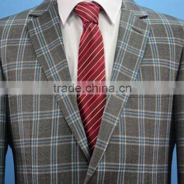 2016 Pattern Plaid Stylish Men Suit Business Tuxedo Suit photo-3