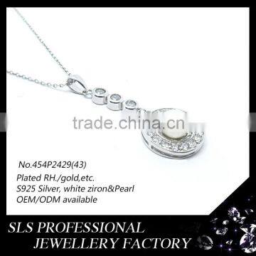 SLS brand new stylish pendant clasps for pearl necklaces pendant set for you and your sister natural pearl powder