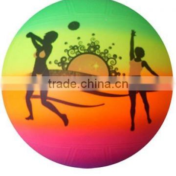 rainbow volleyball/beach ball/pvc toy ball