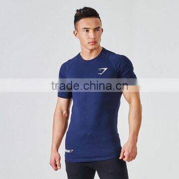 2016 hotsale custom jogging shirt gym wear exerciser fitness clothes with factory price