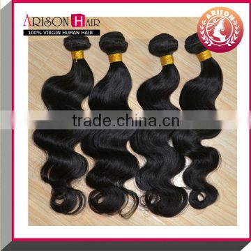 Top quality hair bundles 18 20 22 inch body wave wholesale brazilian virgin hair private tags