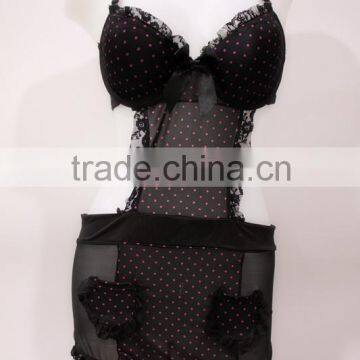 Extreme Hot Sexy Lingerie , Stiff Mesh Fabric Ladies Sleepwear,baby Doll Fashion Lace Open Transparent photo-5