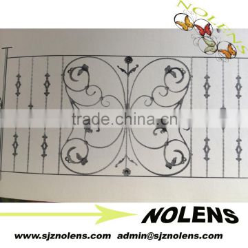 Hot sale durable decorative wrought iron fence