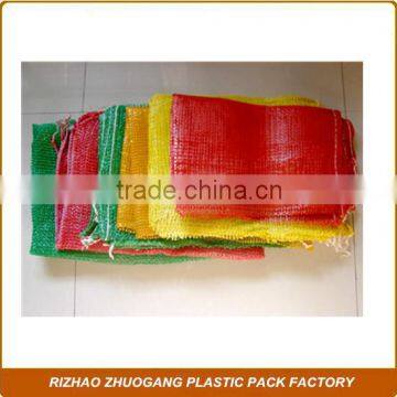 HDPE raschel drawstring mesh bags for potato