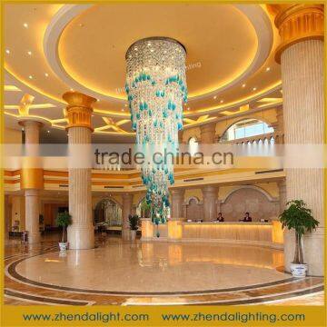 hotel project Colorful ceiling glass lamp ceiling light