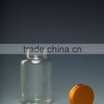 Pet medicine bottle with white cap