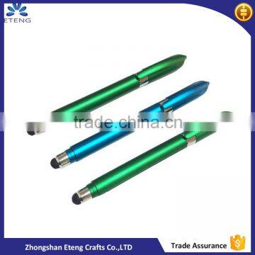 promotion advertising pull out banner metal pen with stylus tip