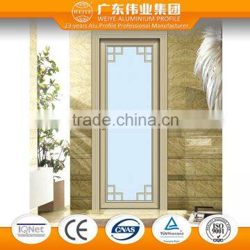 Commercial aluminium frame single glass swing door