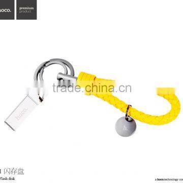 HOCO U1 64GB Flash Dish For Macbook Fashion metal Flash Dish with pu leather string and key chain for Samsung/Dell Computers
