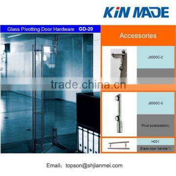 Frameless glass pivoting door/swing door/hinged door