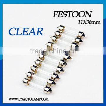 Automotive parts halogen festoon bulb 12v 5w