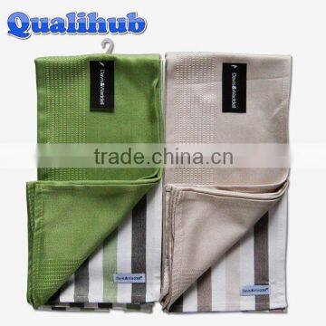 100%bamboo Yarn Dyed Kitchen Towel Set