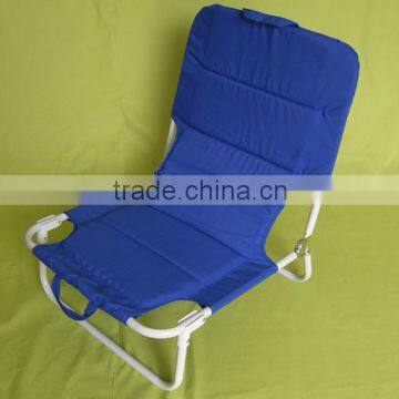 Steel folding beach chair