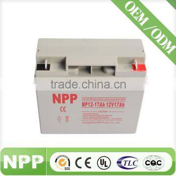 12V17AH Top Quality VRLA CCTV Camera Battery Made in China