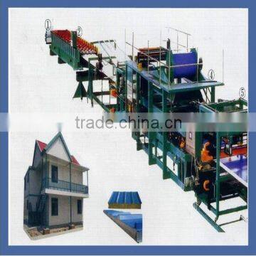 Steel Tile PU Sandwich Panel Machine